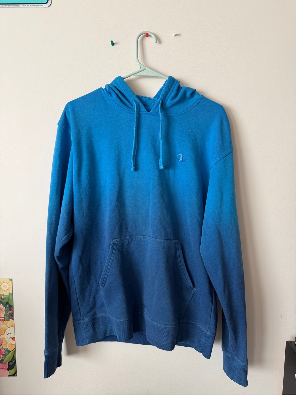 Champion Two-Tone Blue Ombre Hoodie
